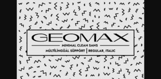 Geomax Font Poster 1