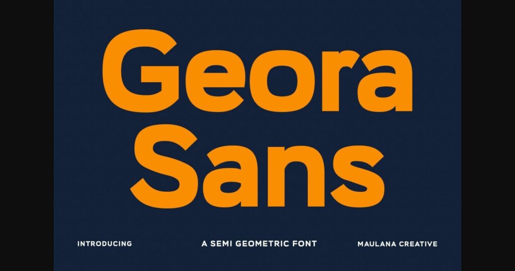 Geora Font Poster 1