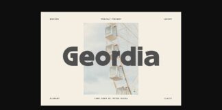 Geordia Font Poster 1