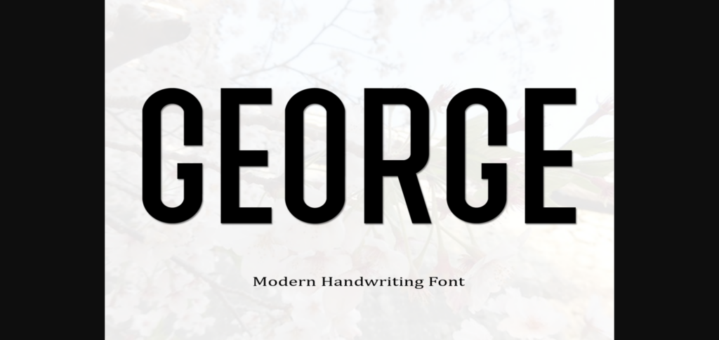 George Font Poster 1