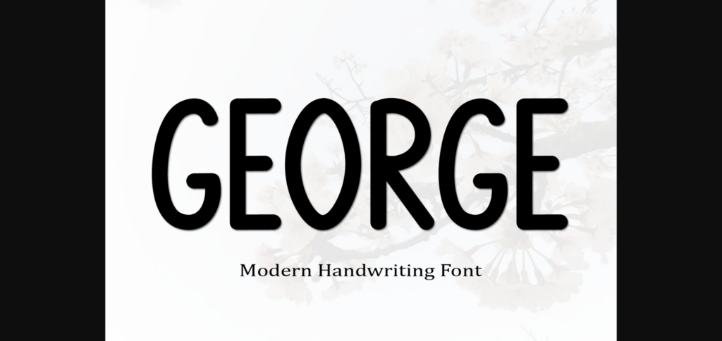 George Font Poster 3