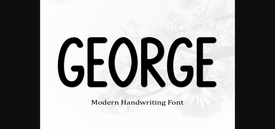 George Font Poster 1