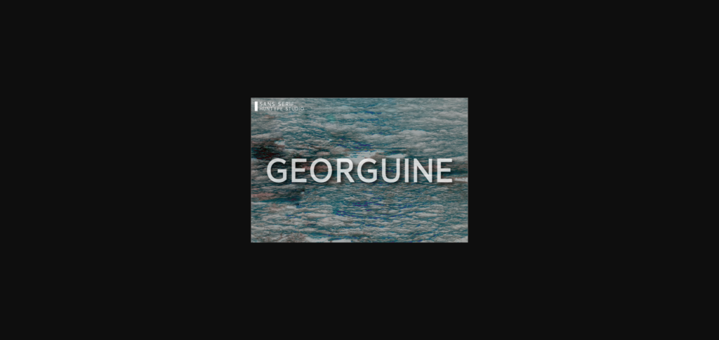 Georguine Font Poster 3