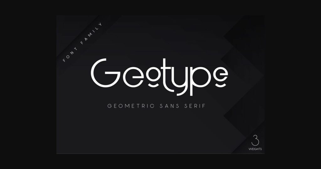 Geotype Font Poster 3