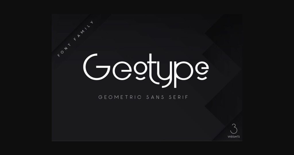Geotype Font Poster 1