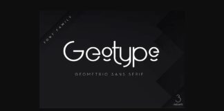 Geotype Font Poster 1