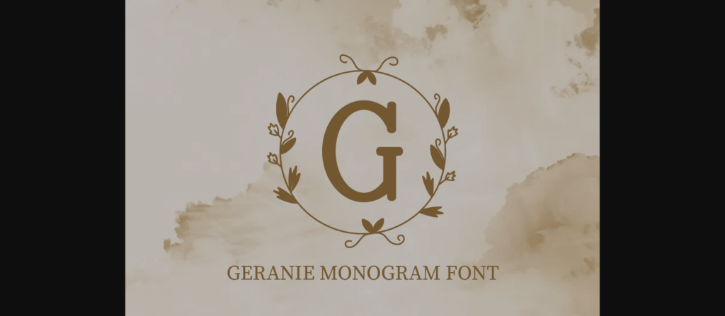 Geranie Font Poster 3