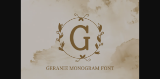 Geranie Font Poster 1