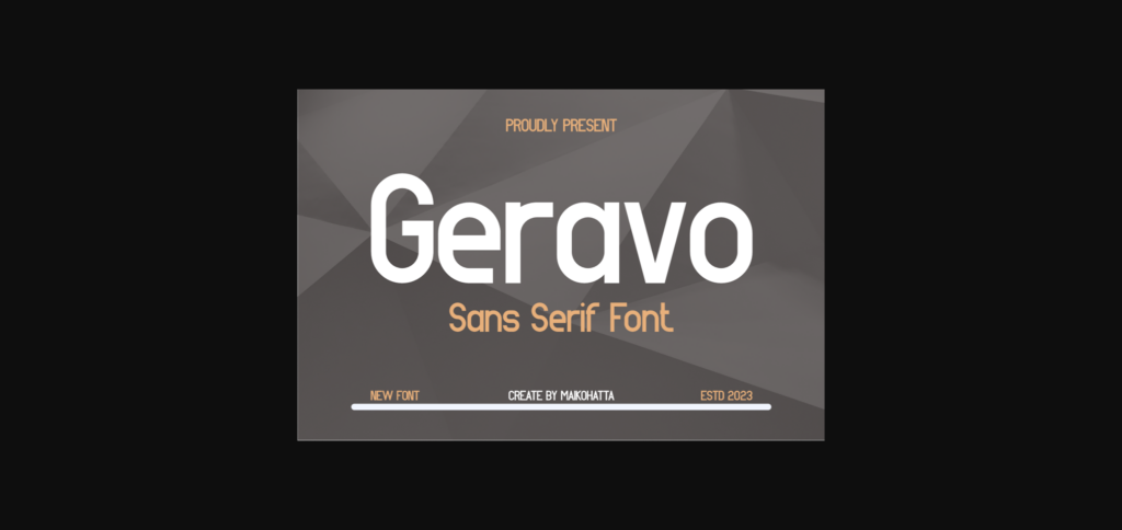 Geravo Font Poster 3