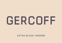 Gercoff Extra Black Font