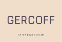 Gercoff Extra Bold Font