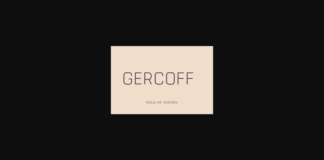 Gercoff Font Poster 1