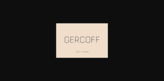 Gercoff Light Font Poster 1