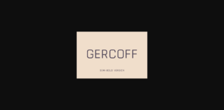 Gercoff Semi-Bold Font Poster 1