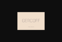 Gercoff Thin Font Poster 1