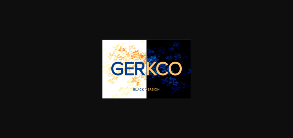 Gerkco Black Font Poster 3