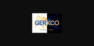 Gerkco Extra Black Font Poster 1
