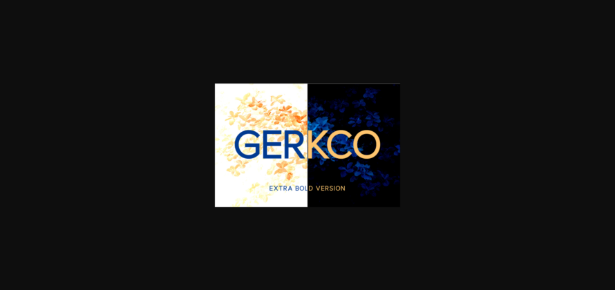 Gerkco Extra Bold Font Poster 3