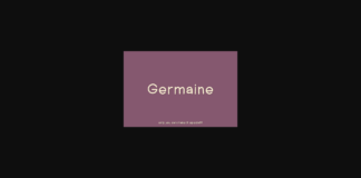 Germaine Font Poster 1