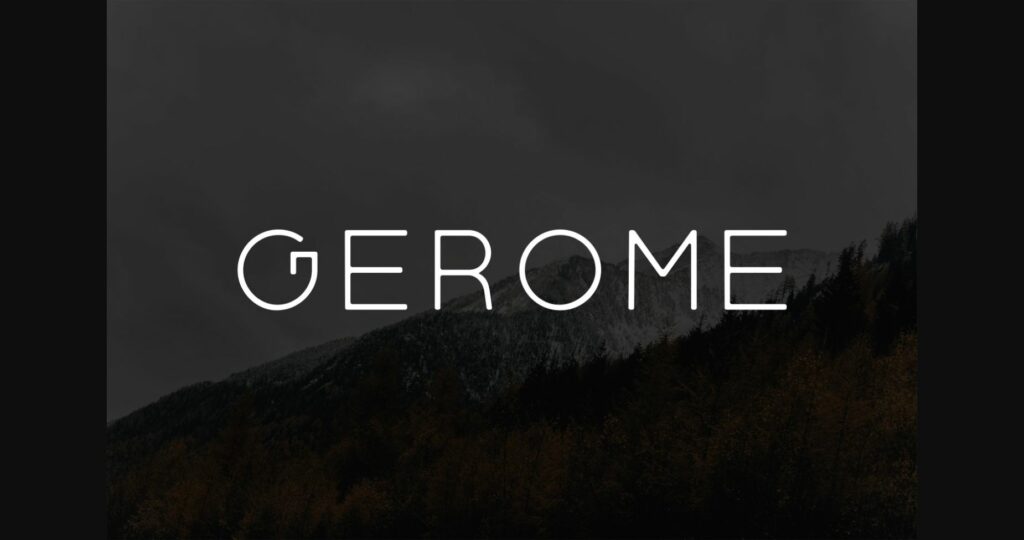 Gerome Font Poster 3