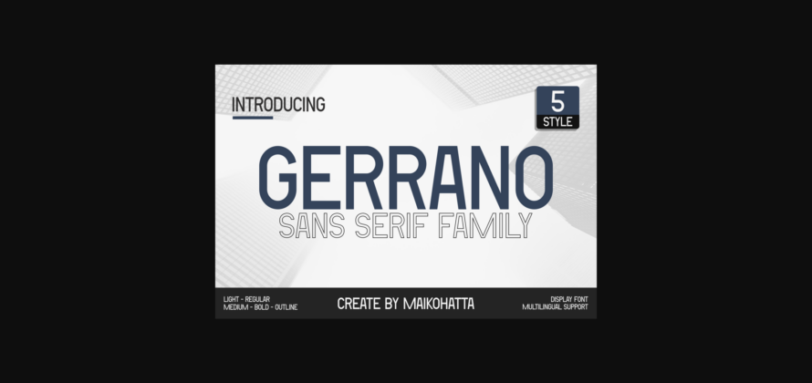 Gerrano Font Poster 3