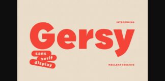 Gersy Font Poster 1