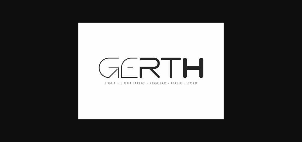 Gerth Font Poster 3