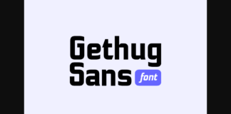 Gethug Font Poster 1