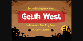 Getih West Font Poster 1