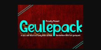 Geulepack Font Poster 1