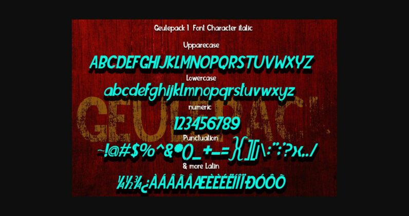 Geulepack Font Poster 5