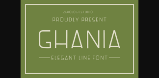 Ghania Font Poster 1
