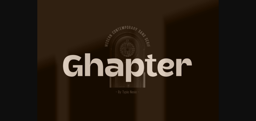 Ghapter Font Poster 3