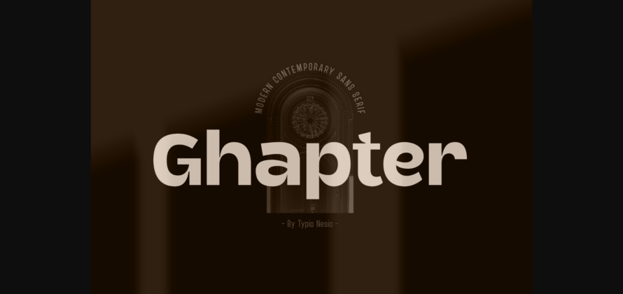 Ghapter Font Poster 1