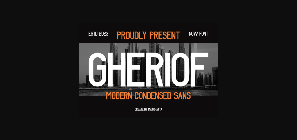 Gheriof Font Poster 1