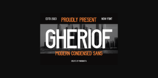 Gheriof Font Poster 1