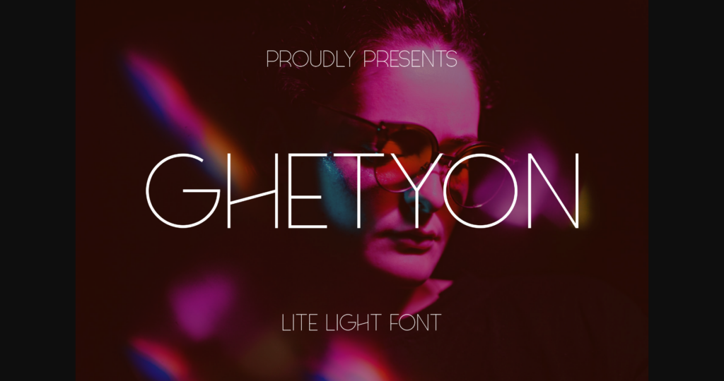 Ghetyon Font Poster 3