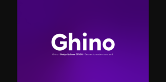 Ghino Font Poster 1