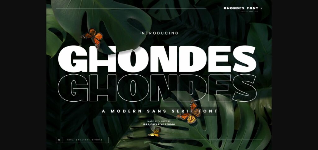 Ghondes Font Poster 3