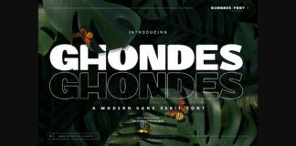 Ghondes Font Poster 1