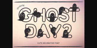 Ghost Day Two Font Poster 1