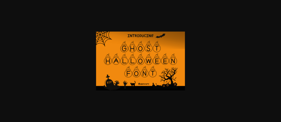 Ghost Halloween Font Poster 1