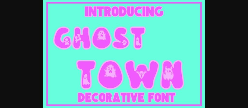 Ghost Town Font Poster 3