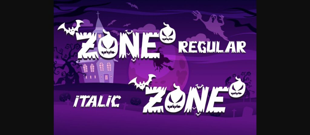 Ghost Zone Font Poster 11