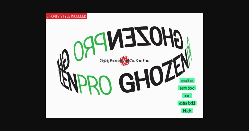 Ghozen Pro Font Poster 3