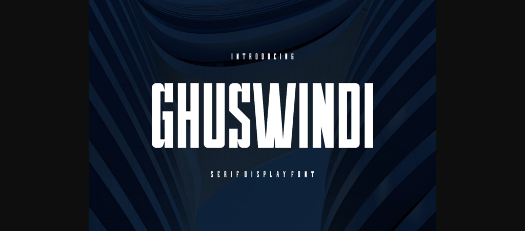 Ghuswindi Font Poster 3