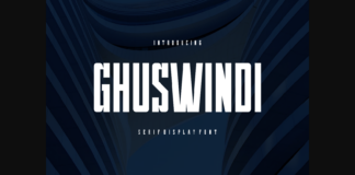 Ghuswindi Font Poster 1