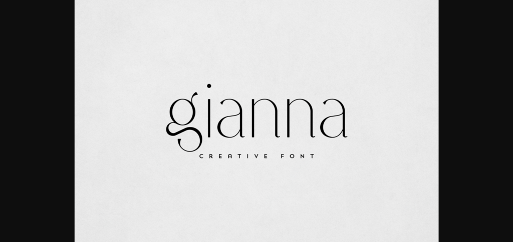 Gianna Font Poster 3