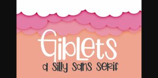 Giblets Font Poster 1