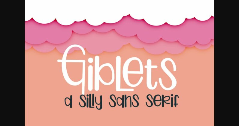 Giblets Font Poster 1